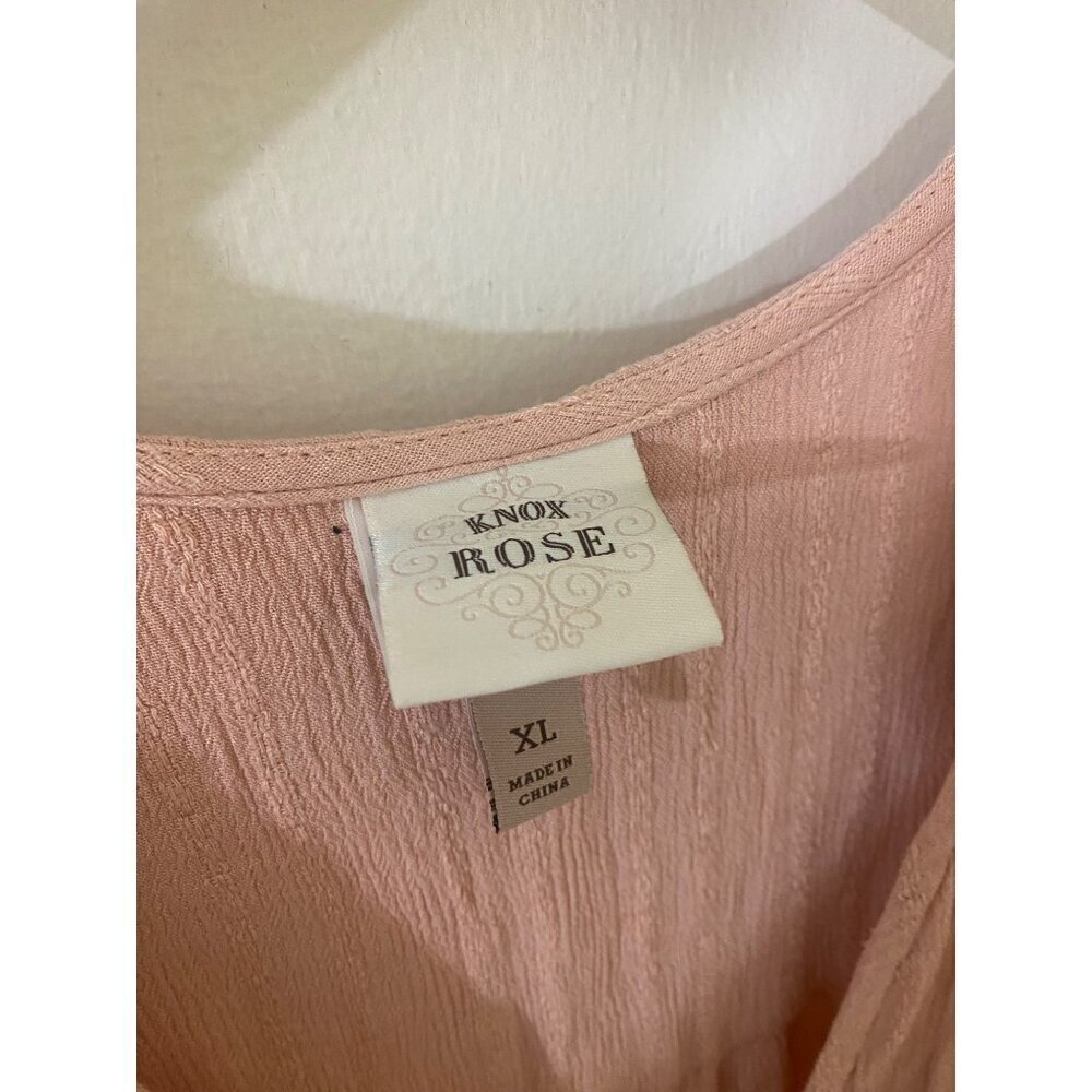 Knox Rose Women's Boho Maxi Wrap Dusty Pink Maxi Dress - XL - Picture 2 of 11